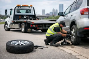 Can a Tow Truck Change a Tire?