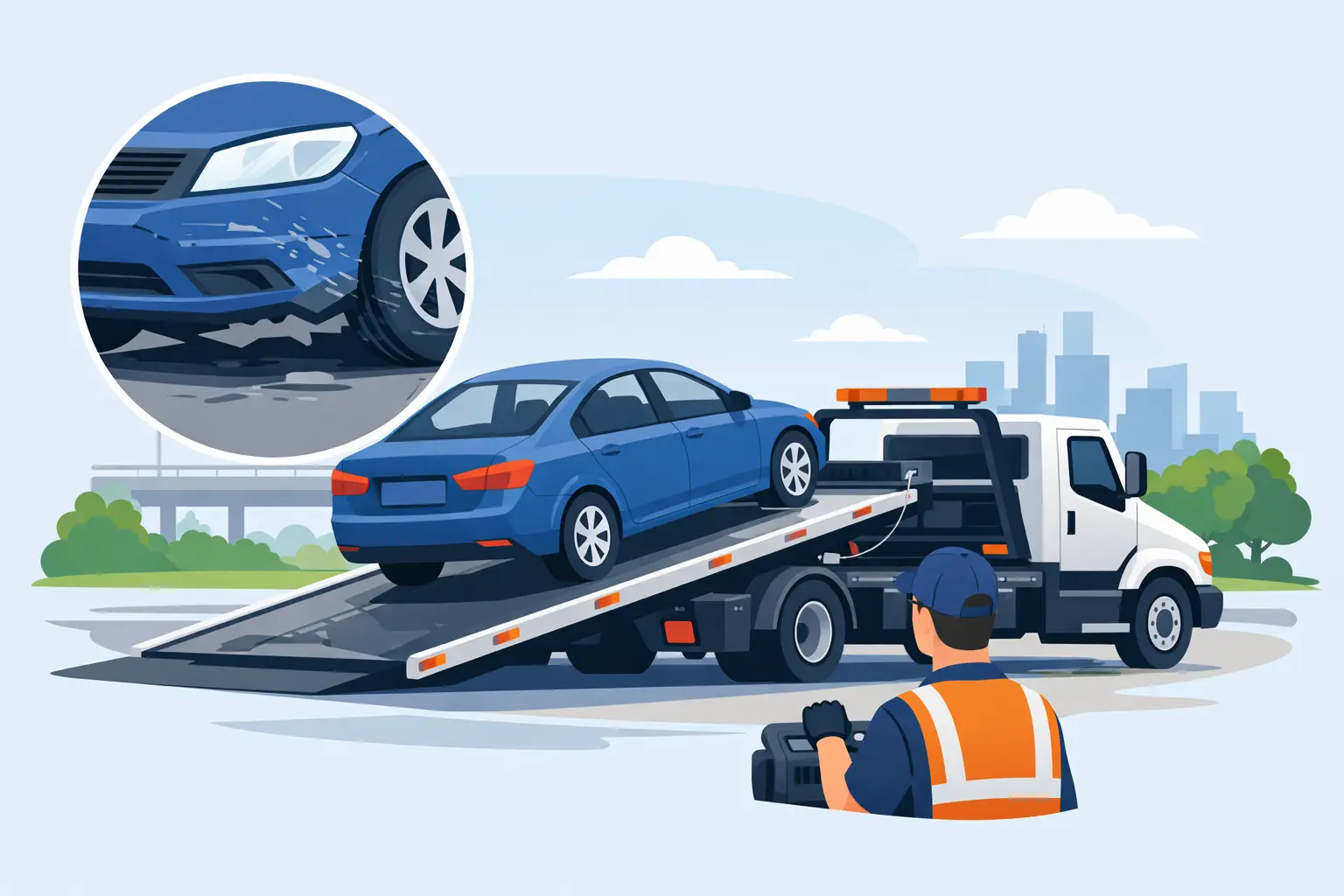 How Flatbed Towing Prevents Damage
