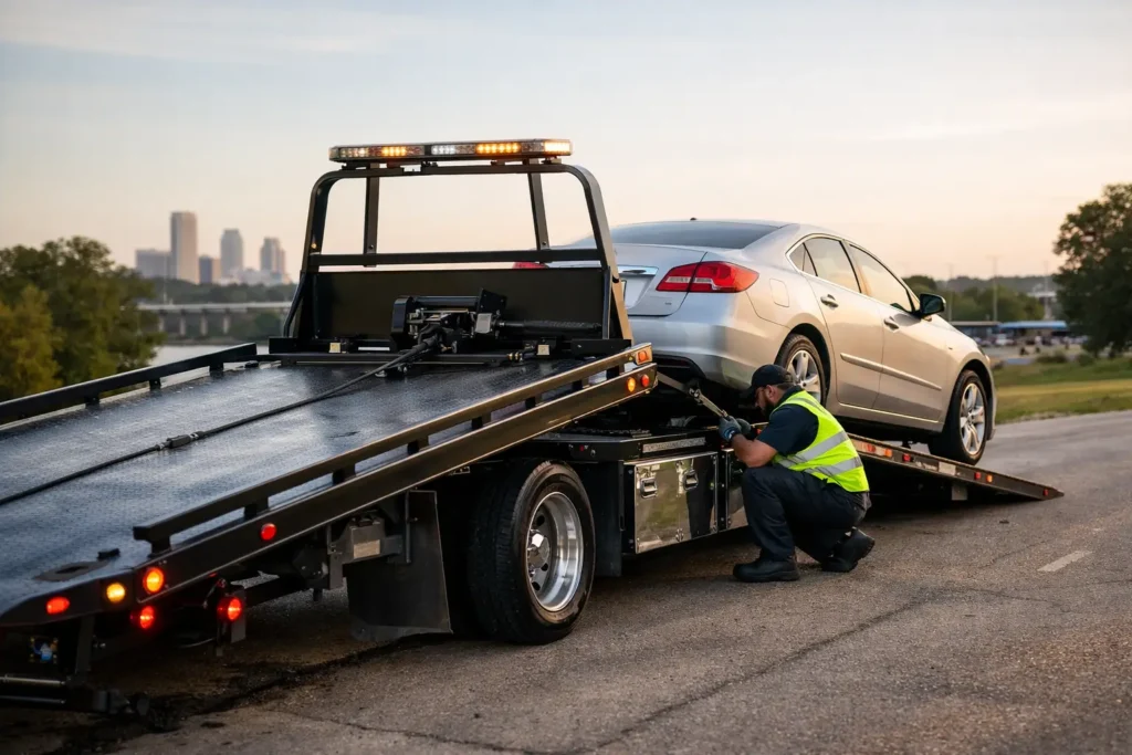 Jenks Flatbed Tow Truck Service Done Right