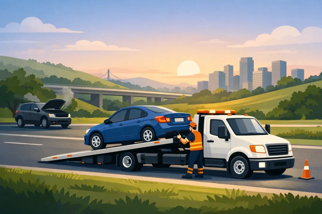 Emergency Towing Near Tulsa Hills Fast Help