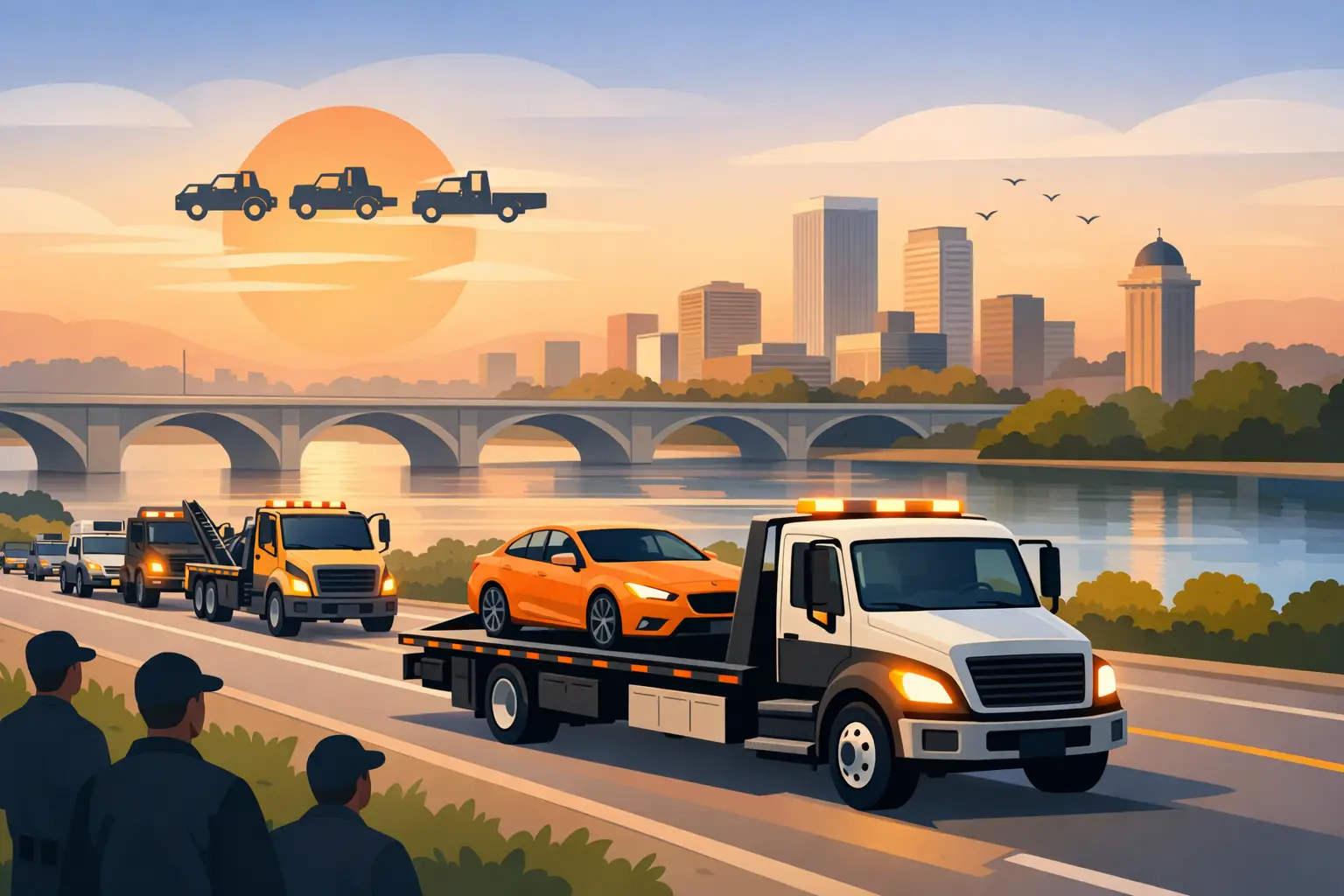Tow Truck Memorial Drive in Tulsa