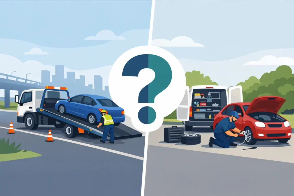Tow Truck or Mobile Mechanic? What to Call