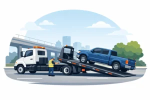 Towing a Truck With Flatbed the Right Way