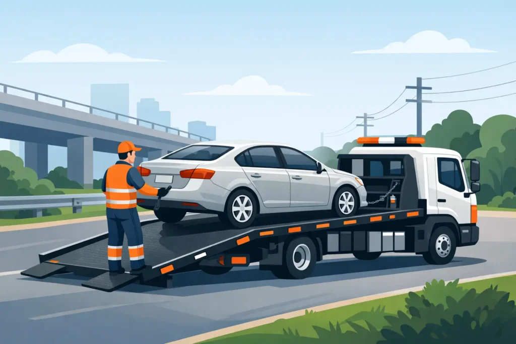 When to Call a Flatbed Towing Service