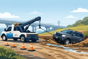 How Winch Out Service Works for Stuck Vehicles