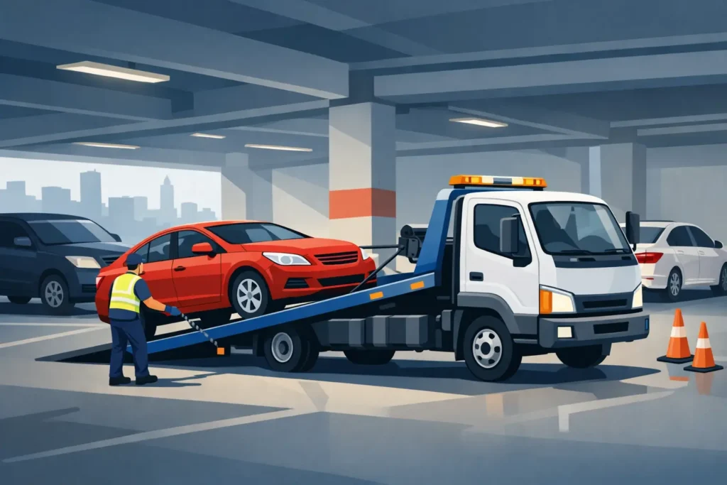 Parking Garage Towing Tulsa for Stuck Vehicles