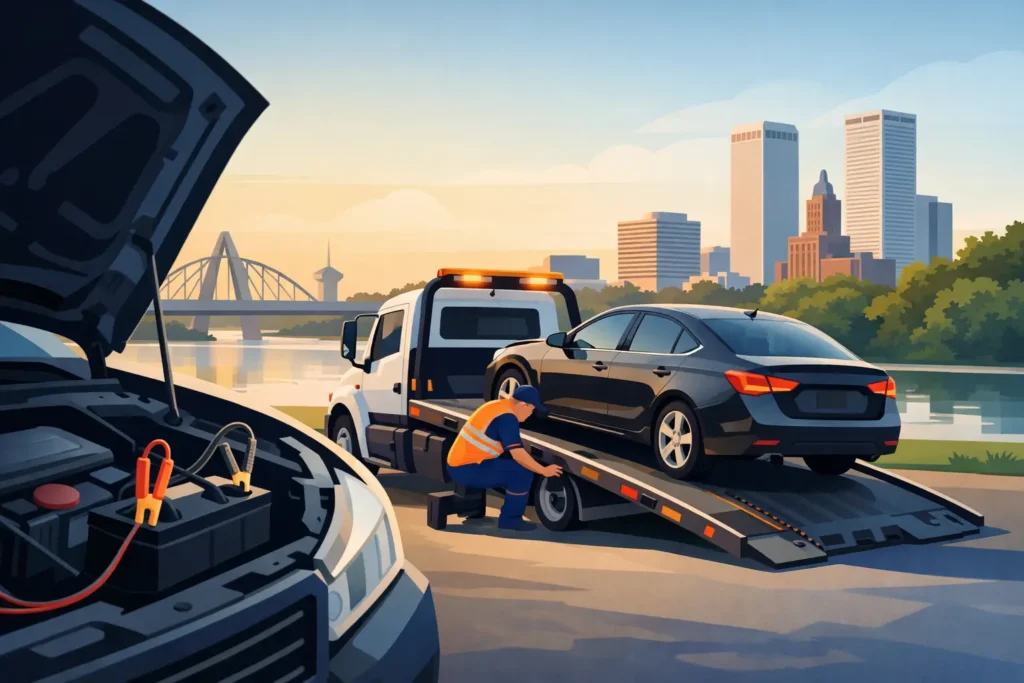 Dead Battery Towing Tulsa: When a Jumpstart Won’t Do