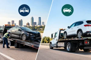 Accident Tow Versus Breakdown Tow: What Changes