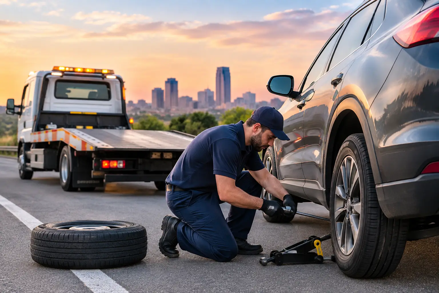 Can Roadside Teams Change Tires? What to Expect