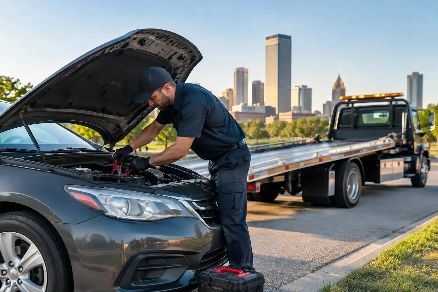Review Roadside Help for a Dead Battery in Tulsa