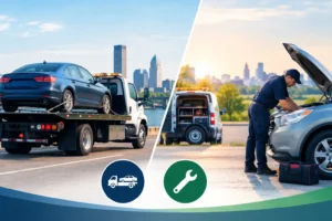 Tow Truck Versus Roadside Repair Choices