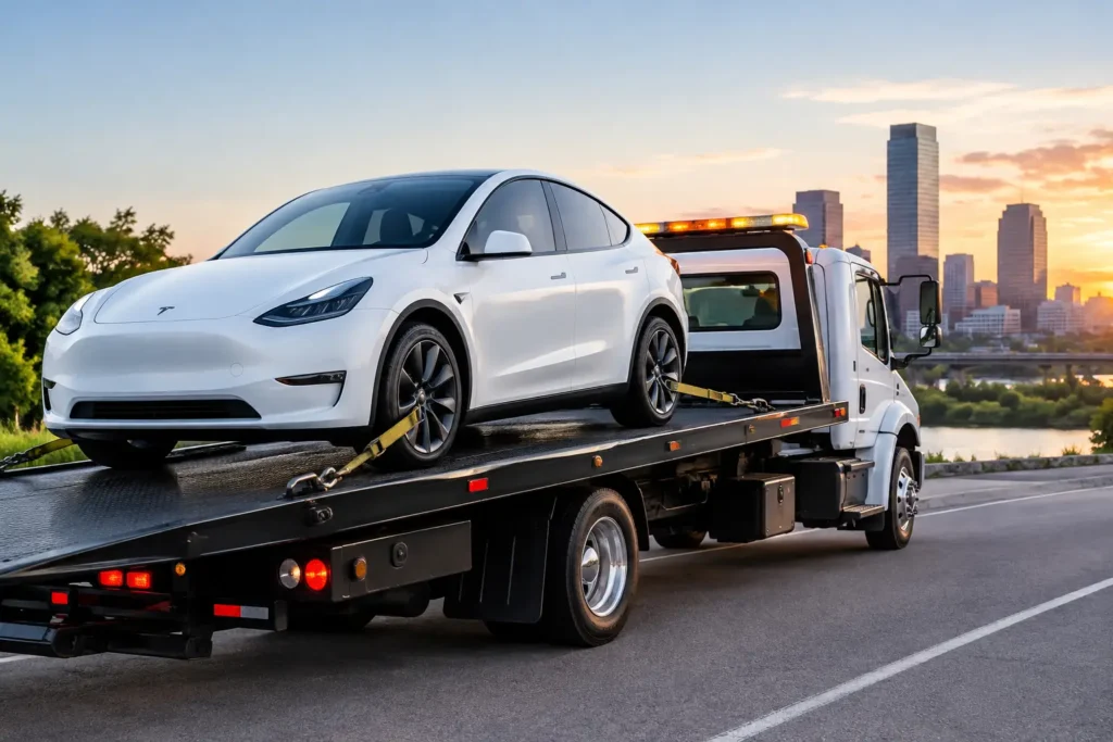 Review of Tesla Towing Methods for Safe Transport