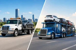 Tow Truck Versus Auto Transport: Which Fits?